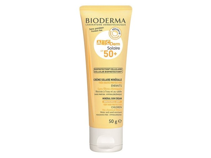 Bioderma Minerální opalovací krém pro děti ABCDerm SPF 50 (Solaire) 50 g