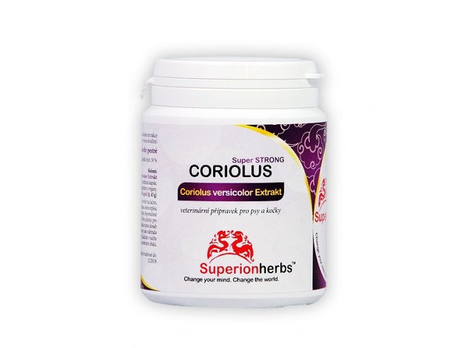 Superionherbs Coriolus versicolor Extrakt 90 kapslí