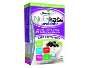Mogador Nutrikaše probiotic - chia a černý rybíz 180 g (3 x 60 g)