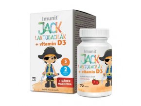 Imunit Laktobacily pro děti Jack Lactobacilák + vitamin D3 72 tbl.