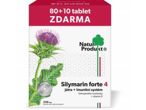 Naturprodukt Silymarin Forte 4 - Játra + Imunitní systém 90 tbl.