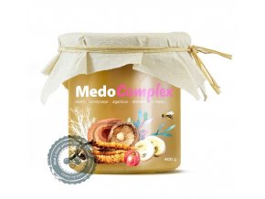 Mycomedica MedoComplex - reishi, cordyceps, agaricus, shiitake a acerola v medu 400 g