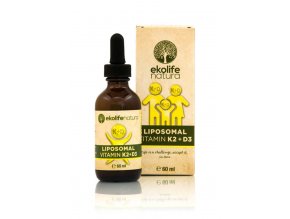 EKOLIFE NATURA Lipozomální vitamín K2+D3 60 ml