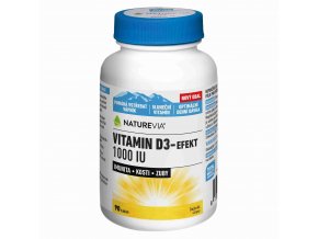 Naturevia Vitamín D3-Effekt 1000 IU 90 tbl.