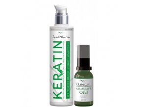 Clinical Keratin hloubková regenerační kůra 100 ml + dárek Arganový olej 20 ml