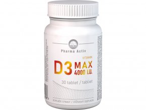 Pharma Active Vitamin Vitamin D3 MAX 4000 I.U. 30 tbl.
