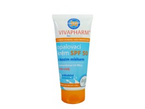 VivaPharm Opalovací mléko s kozím mlékem SPF 50 100 ml