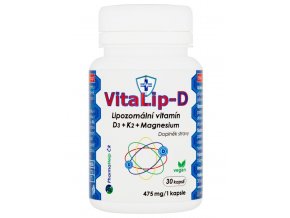 VitaLip-D Lipozomální vitamín D3+K2+Mg 30 kapslí