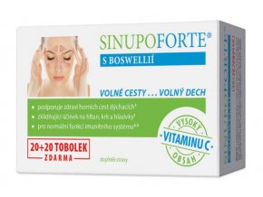 SINUPO Forte s Boswellií 20 tob. + 20 tob. ZDARMA