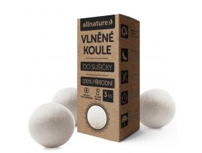 Allnature Vlněné koule do sušičky 3 ks