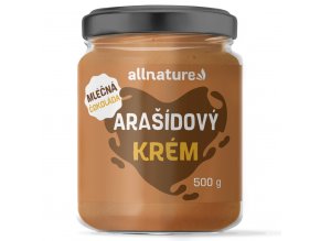 Allnature Arašídový krém s mléčnou čokoládou 500 g