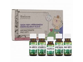 Saloos Aromaterapie pro děti sada 100% přírodních esenciálních olejů 5x 10 ml