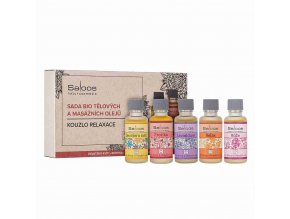 Saloos Kouzlo relaxace - sada bio tělových a masážních olejů