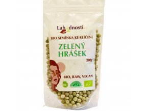 115752 bio zeleny hrasek seminka ke kliceni 200g