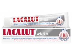 Lacalut White zubní pasta bělící bez peroxidu 75 ml