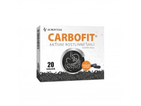 Carbofit - aktivované rostlinné uhlí 20 tob.