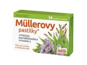 Dr. Müller Müllerovy pastilky s jitrocelem a mateřídouškou 36 pastilek