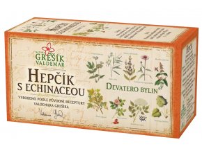 Grešík Hepčík s echinaceou čaj n.s. 20x1.5g Devatero bylin