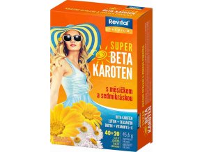 Revital Super beta-karoten s měsíčkem a sedmikráskou 40 tbl. + 20 tbl. ZDARMA