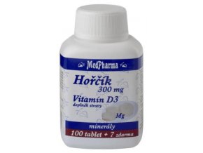 MedPharma Hořčík 300 mg + vitamín D3 107 tbl.