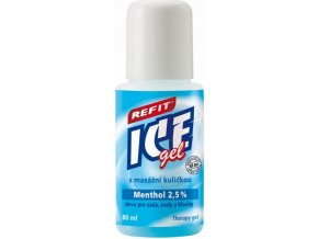 REFIT ICE GEL roll-on menthol 2,5 % na záda 80 ml