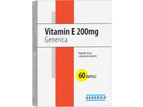 Generica Vitamin E 200 mg 60 kapslí