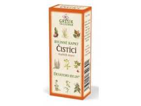 Grešík Čistící bylinné kapky Devatero bylin 50 ml