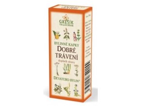 Grešík Dobré trávení bylinné kapky Devatero bylin 50 ml