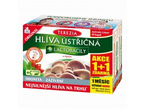 Terezia Hlíva ústřičná + laktobacily + vitamín C 60 kapslí + 60 kapslí