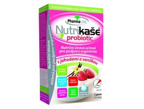 Mogador Nutrikaše probiotic - s jahodami a vanilkou 180 g (3 x 60 g)