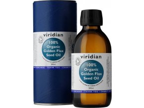 Viridian 100% Organic Golden Flax Seed Oil 200 ml