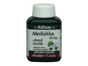 MedPharma Meduňka 50 mg + chmel + kozlík 67 tbl.