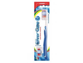 SilverCare H2O zubní kartáček s výměnnou náhradní hlavicí - tvrdý