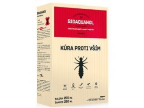 Bioaquanol kúra proti vším - Šampon 250 ml + Balzám 250 ml + hřeben