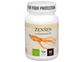 Natural Medicaments Ženšen + vitamín E 60 kapslí