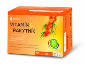 Noventis Vitamín C + rakytník 30 tbl. + 10 tbl. ZDARMA