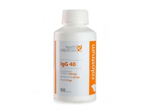 HEALTH & COLOSTRUM Colostrum kapsle IgG 40 (350 mg) + betaglucan a selen 90 ks