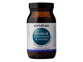 Viridian Viridikid Multivitamín pro děti 90 kapslí