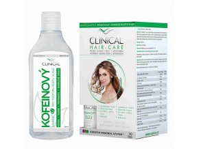 Clinical Hair-care 90 tob. + dárky Arganový olej 20 ml + Kofeinový šampon 250 ml