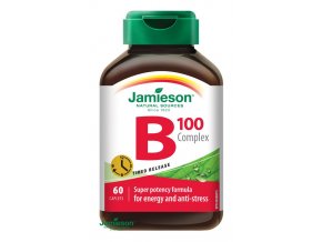 Jamieson B-komplex 100 mg s postupným uvolňováním 60 tbl.