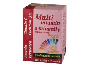 MedPharma Multivitamin s minerály 42 složek + extra C 107 tbl.