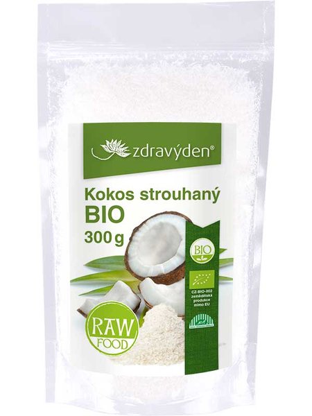 ZdravýDen® BIO Kokos strouhaný RAW Balení: 300 g