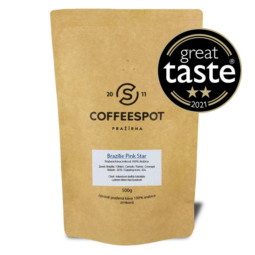 Coffeespot Brazílie Pink Star Scr.19 Balení: 500g