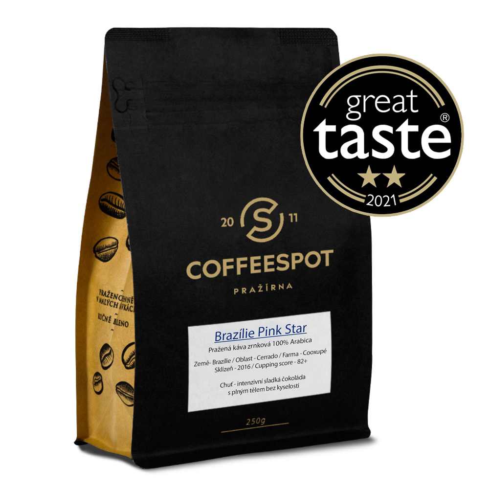 Coffeespot Brazílie Pink Star Scr.19 Balení: 250g