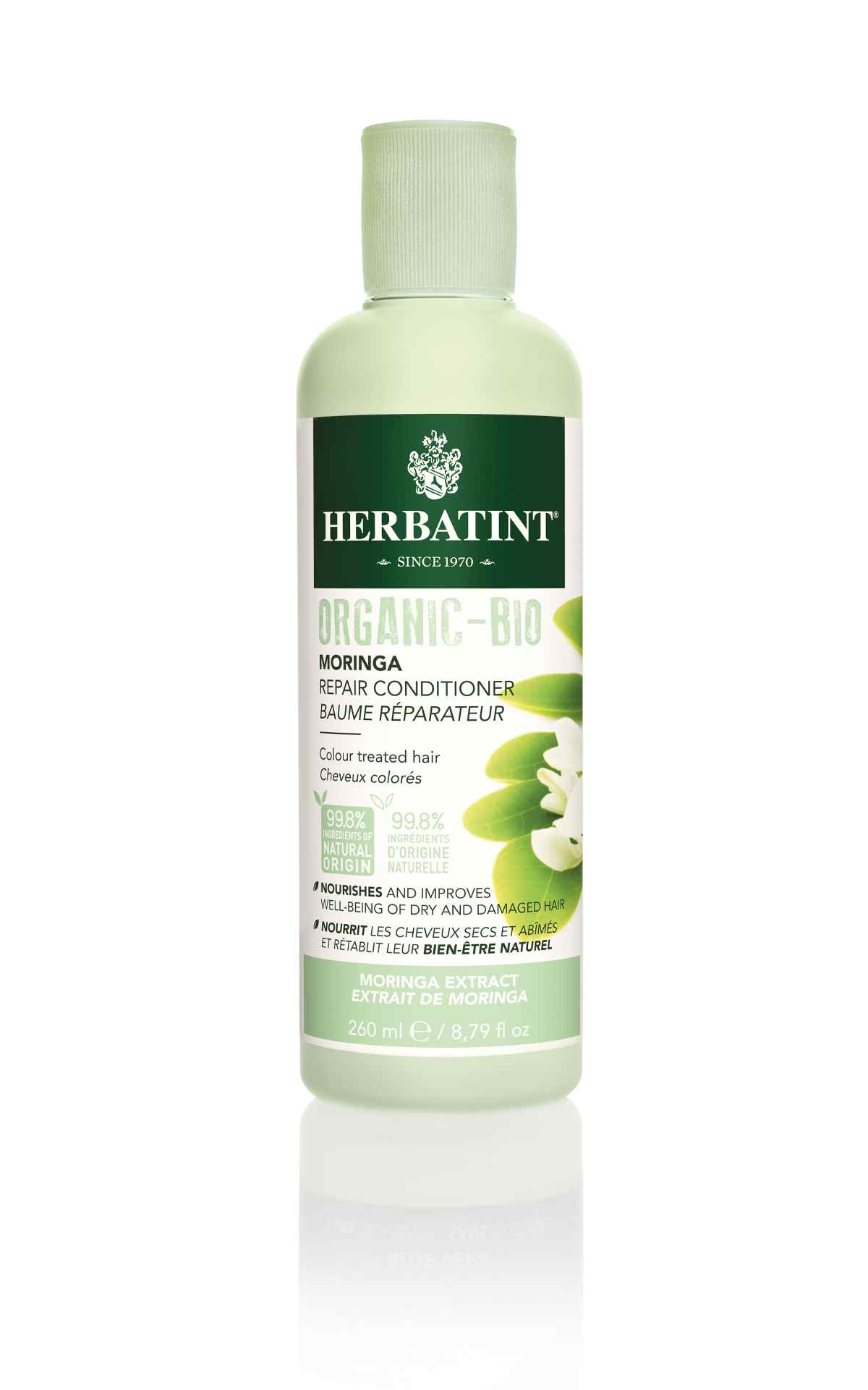 HERBATINT Moringa Repair Conditioner - bio kondicionér na barvené vlasy 260 ml