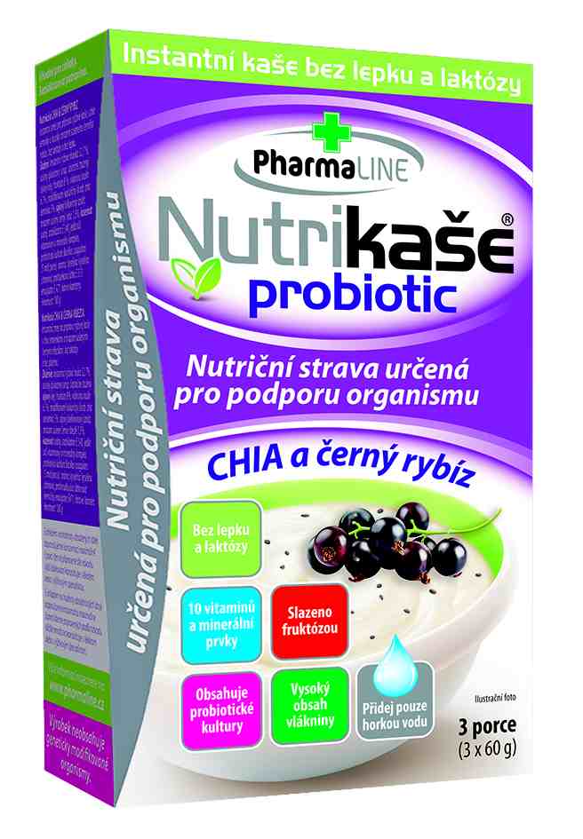 Mogador Nutrikaše probiotic chia a černý rybíz (3x60g)