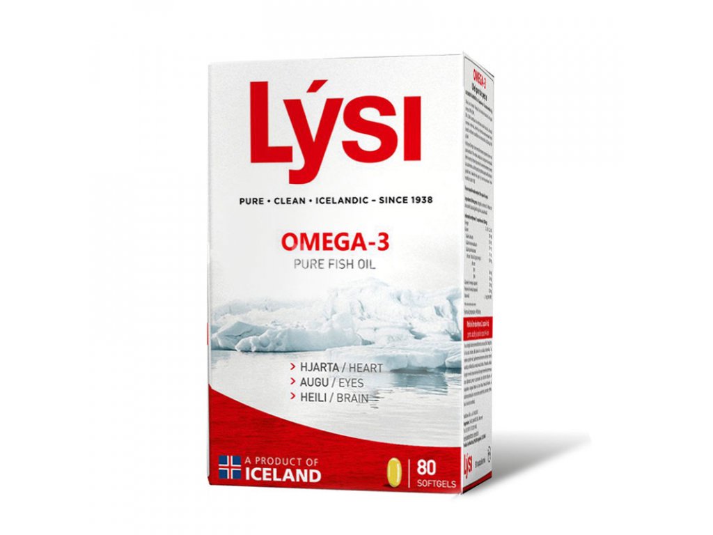 Lýsi Omega-3 rybí tuk 80 kapslí