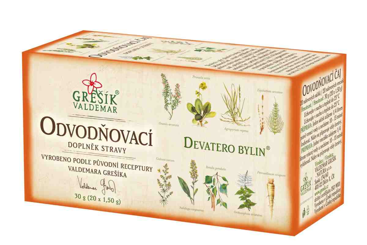 Grešík Odvodňovací čaj 20x1.5g Devatero bylin