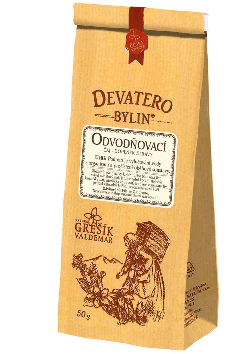 Grešík Odvodňovací čaj 50 g Devatero bylin