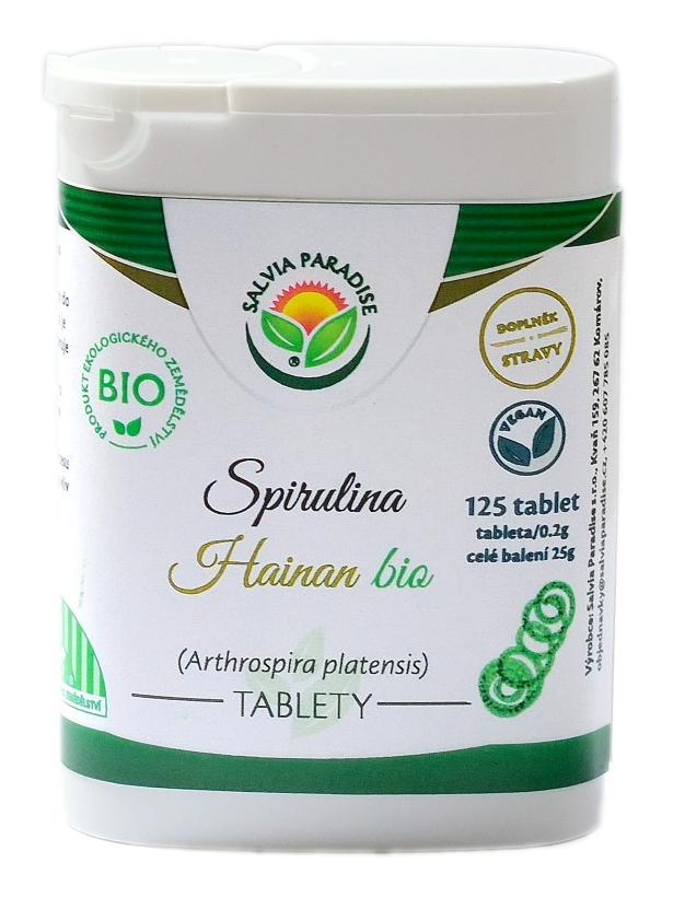 Salvia Paradise Spirulina Hainan tablety BIO Balení: 25 g